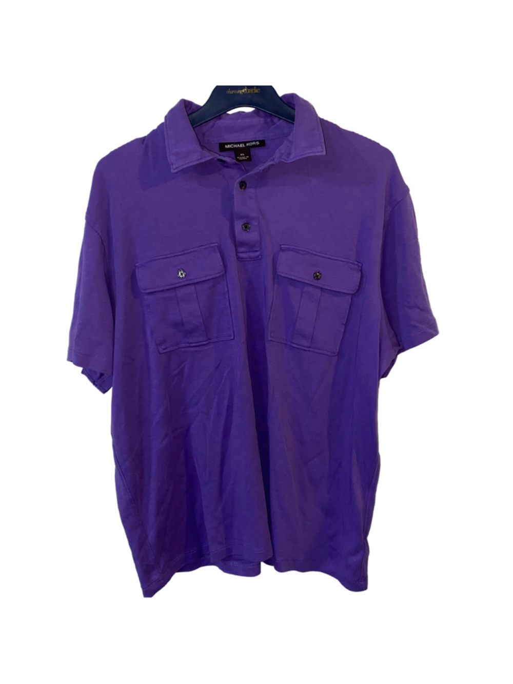 Men's Michael Kors Polo Shirt XL Purple